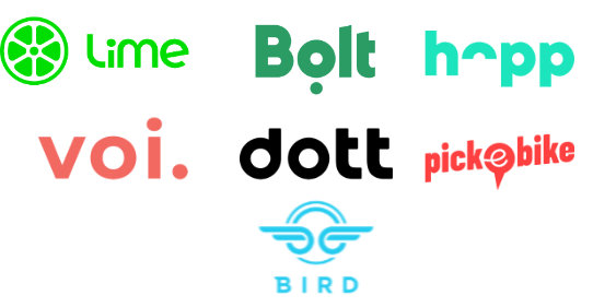 Logos der Anbieter